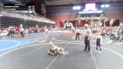 53 lbs Semifinal - Elijah Navarrete, Cowboy Kids WC vs Isaac Graham, Natrona Colts