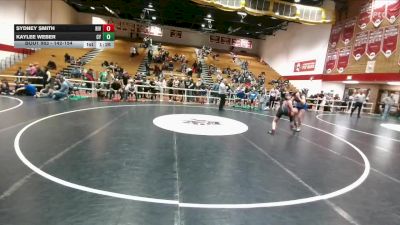 142-154 lbs 1st Place Match - Sydney Smith, Riverton Middle School vs Kaylee Weber, CY Middle School