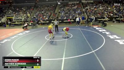 144 lbs Champ. Round 1 - Ayden Muncie, Terre Haute North vs Matthew Schroeder, Evansville Mater Dei