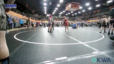 80/84 lbs Rr Rnd 1 - Charles Shipman Jr, Geary Youth Wrestling vs Layla Achziger (84), Choctaw Ironman Youth Wrestling