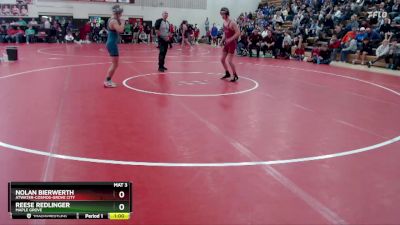 127 lbs Cons. Round 3 - Nolan Bierwerth, Atwater-Cosmos-Grove City vs Reese Redlinger, Maple Grove