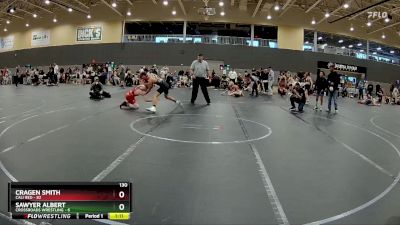 130 lbs Round 3 - Cragen Smith, Cali Red vs Sawyer Albert, Crossroads Wrestling