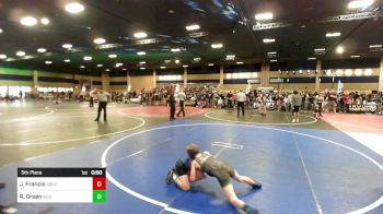 85 lbs 5th Place - Jack Francis, Southern Idaho WC vs Robert Green, Silverback WC