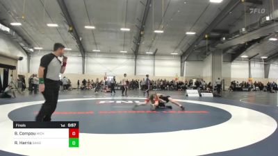 100 lbs Final - Brody Compau, Michigan Premier WC vs Reid Harris, Sanderson Wrestling Academy