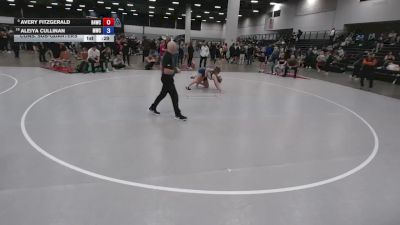 135 lbs Cons. Sub-quarters - Aleiya Cullinan, MATPAC Wrestling Club vs Avery Fitzgerald, Ranger 47 Wrestling Club