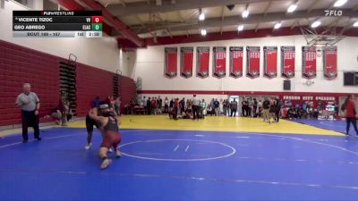 157 lbs Cons. Round 1 - Geo Abrego, East Los Angeles College vs Vicente Tizoc, Victor Valley College