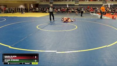 108 lbs Cons. Round 1 - Ryker Rybinski, Canby vs Gavin Olson, Stewartville