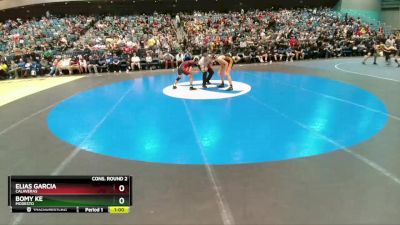 120 lbs Cons. Round 2 - Elias Garcia, Calaveras vs Bomy Ke, Modesto