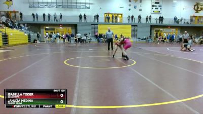 125 lbs Cons. Round 3 - Jahliza Medina, Forest Grove vs Isabella Yoder, Clackamas