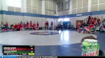 132 lbs Placement (4 Team) - Colton Gipson, Brownsburg vs Brysen Wood, New Palestine