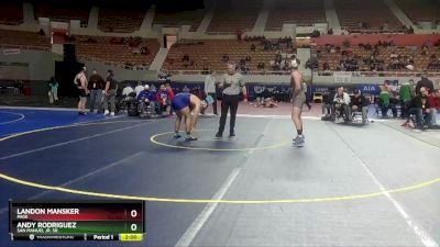 D4-165 lbs Champ. Round 1 - Landon Mansker, Page vs Andy Rodriguez, San Manuel Jr. Sr.