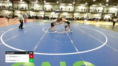 182 lbs 3rd Place - Jonah Ginsberg, Metrowest United vs Anton Puhach, Metrowest United