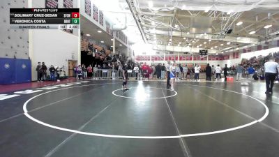 132 lbs Quarterfinal - Solimary Cruz-Sedan, Springfield Central (W) vs Veronica Costa, Braintree