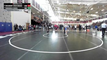 132 lbs Quarterfinal - Solimary Cruz-Sedan, Springfield Central (W) vs Veronica Costa, Braintree