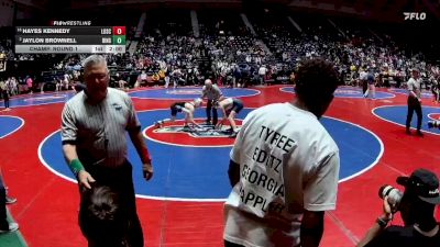2A-106 lbs Champ. Round 1 - Hayes Kennedy, Lovett School vs Jaylon Brownell, Ringgold
