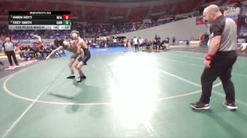 5A Boys 120 lbs 5th Place Match - Trey Smith, Canby Boys vs Owen Hoyt, West Albany Boys