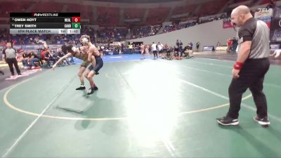 5A Boys 120 lbs 5th Place Match - Trey Smith, Canby Boys vs Owen Hoyt, West Albany Boys