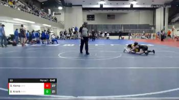 93 lbs Placement (4 Team) - Drew Kemp, Wabasso vs Brayden Krank, Roseau