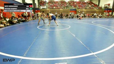 215 lbs Semifinal - Seth Hernandez, Bixby HS Boys vs Nathan Rampey, Mcalester HS