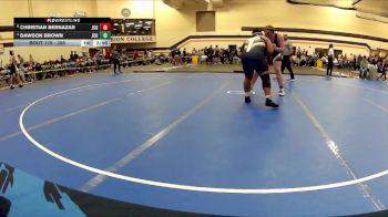 285 lbs Cons. Round 3 - Dawson Brown, John Carroll University vs Christian Bernazar, John Carroll University