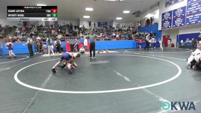 49 lbs Final - Kane Leyba, Team Tulsa Wrestling Club vs Wyatt Noel, Cowboy Wrestling Club