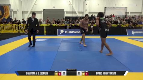 Diallo A Braithwaite vs Shai Iftar A. G. Esquilin 2025 World IBJJF Jiu-Jitsu No-Gi Championship