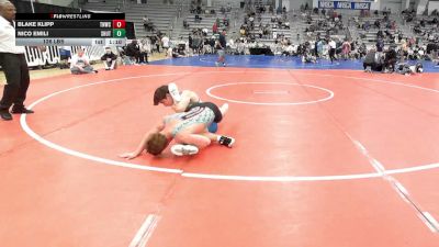 126 lbs Round Of 16 - Blake Klipp, TNWC Silver Fox - HSB vs Nico Emili, Team Shutt Mutts - HSB