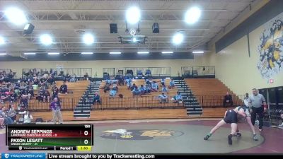 150 lbs Quarters & 1st Wb (16 Team) - Andrew Seppings, Landmark Christian School vs Paxon Legatt, Union County