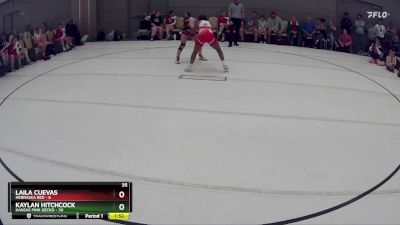 138 lbs Round 2 (8 Team) - Kaylan Hitchcock, Kansas Pink Gecko vs Laila Cuevas, Nebraska Red