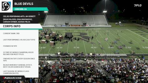 Blue Devils The Romantics HIGH CAM at 2024 DCI Broken Arrow pres. by OBU Athletic Bands (WITH SOUND)