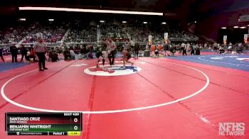 4A-120 lbs Semifinal - Santiago Cruz, Rock Springs vs Benjamin Whitright, Cheyenne East