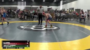 95 lbs Round 3 (8 Team) - AJ Ayers, Patriots Wrestling Club vs Tate St. Laurent, Outlaws Xtreme