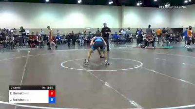 57 kg Consolation - Eric Barnett, Wisconsin RTC vs Jesse Mendez, Bulldog Premier Wrestling Club