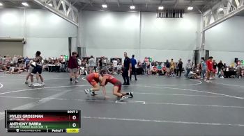 120 lbs Semis (4 Team) - Myles Grossman, Gettysburg vs Anthony Barra, Steller Trained Black Sun