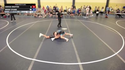 100 lbs Cons. Round 2 - Joshua Bratten, IA vs Brody Sturm, MN