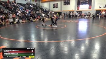 N-8 lbs Quarterfinal - Trevor McKean, Lone Tree Wrestling Club vs Jonah Fourdyce, Pack 732