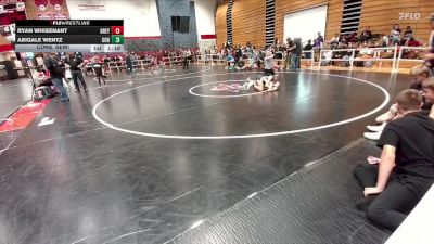 95-101 lbs Cons. Semi - Abigale Wentz, Cody Middle School vs Ryan Whisenant, Greybull MS