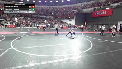 54 lbs Champ. Round 2 - Bennett Knapp, Aviators Wrestling vs Reed Erdman, Wisconsin