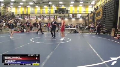 138 lbs Cons. Semi - Brody Warrick, Sebolt Wrestling Academy vs Dayne Rew, Moen Wrestling Academy