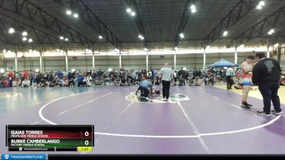 190 lbs 1st Place Match - Burke Camberlango, Victory Middle School vs Isaias Torres, Fruitland Middle School