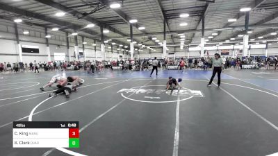 49 lbs Rr Rnd 3 - Christian King, Manu WC vs Kyle Clark, Quad City Warriors