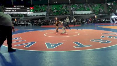 6A 150 lbs Semifinal - Carter Campbell, Athens vs Brody Helm, Mortimer Jordan HS