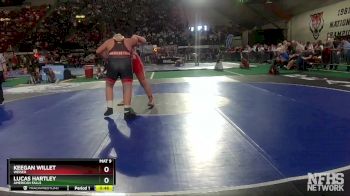 3A 285 lbs Cons. Round 1 - Lucas Hartley, American Falls vs Keegan Willet, Weiser