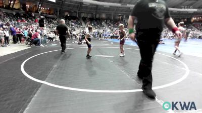 70 lbs Consi Of 16 #2 - Zachariah Felts, Fort Gibson Youth Wrestling vs Collin Marsh, Noble Takedown Club