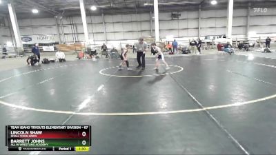 67 lbs Semifinal - Barrett Johns, All In Wrestling Academy vs Lincoln Shaw, Small Town Grims