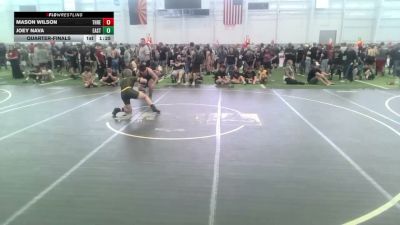 144 lbs Quarterfinal - Mason Wilson, Threshold WC vs Joey Nava, Eastvale Elite