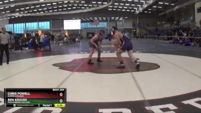 285 lbs Cons. Round 2 - Ben Krauss, Muhlenberg College vs Chris Powell, Elmira College