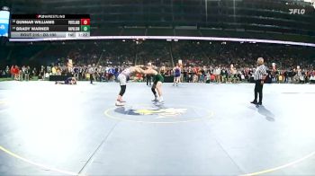 D3-190 lbs Quarterfinal - Brady Warner, Napoleon vs Gunnar Williams, Portland