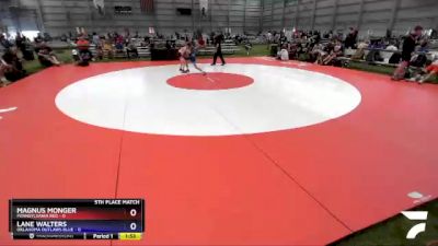 88 lbs Placement Matches (8 Team) - Magnus Monger, Pennsylvania Red vs Lane Walters, Oklahoma Outlaws Blue