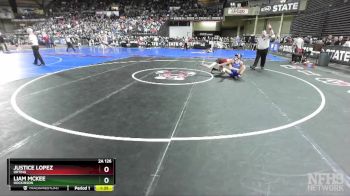 2A 126 lbs Champ. Round 1 - Liam McKee, Hockinson vs Justice Lopez, Orting